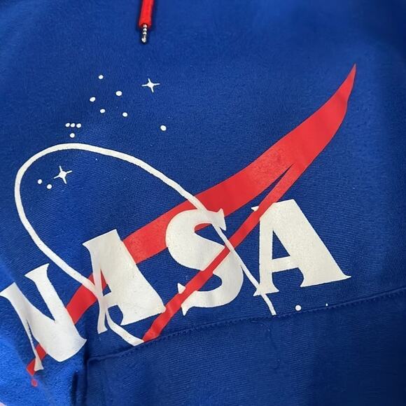 NASA LOGO‎ GRAPHIC HOODIE SWEATER SIZE S - Picture 4 of 4